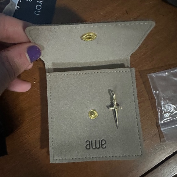 New awe inspired diamond sword amulet Gold Sword Pendant - Picture 4 of 5